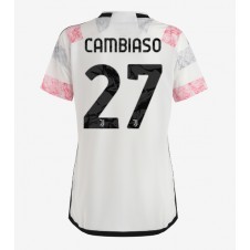 Juventus Andrea Cambiaso #27 Bortatröja Dam 2023-24 Korta ärmar